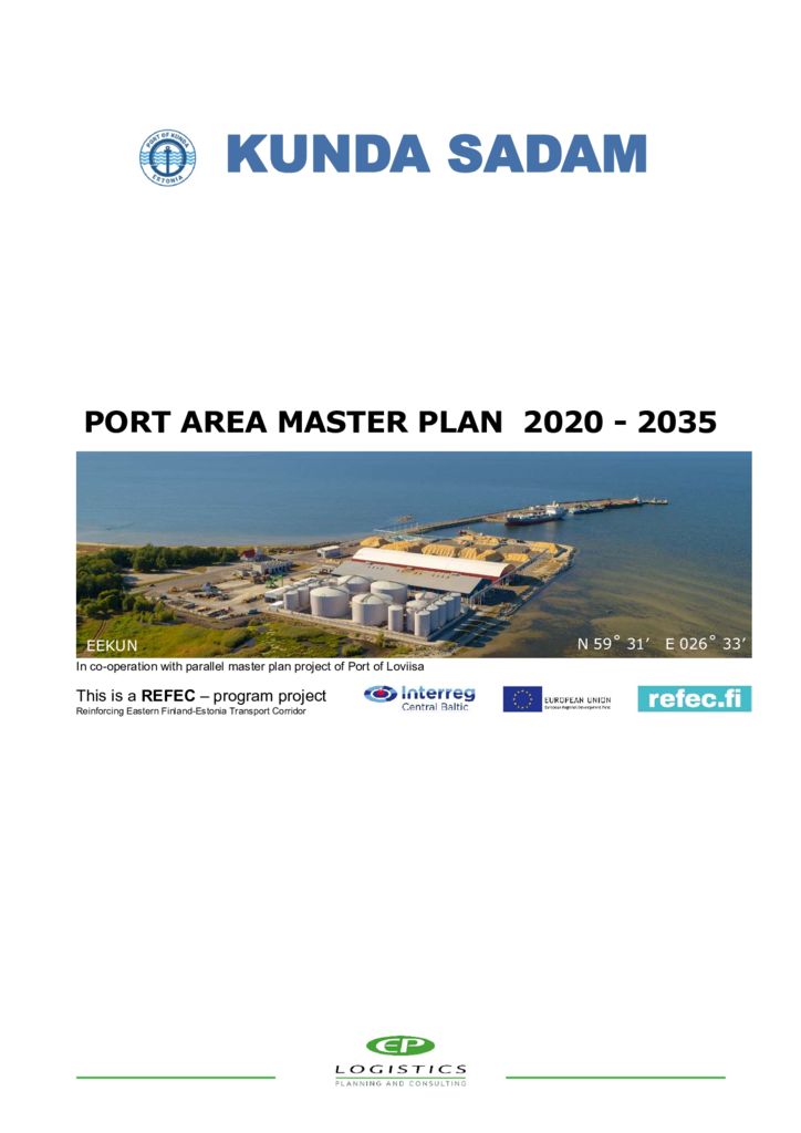 thumbnail of Port of Kunda master plan 2019